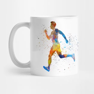 Man running sprinting jogging Mug